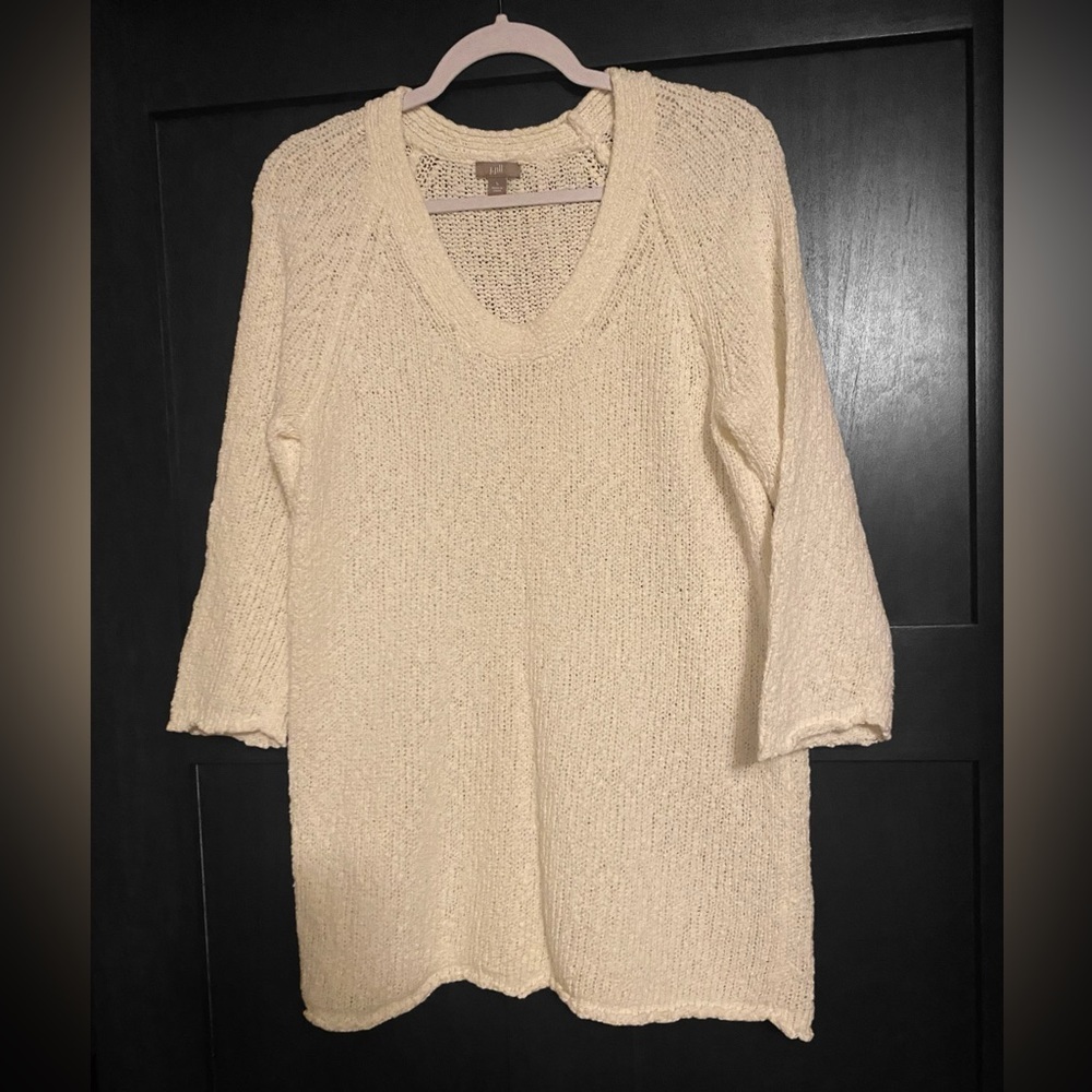 J. Jill Beautiful thicker chunky tunic sweater. Size Large.